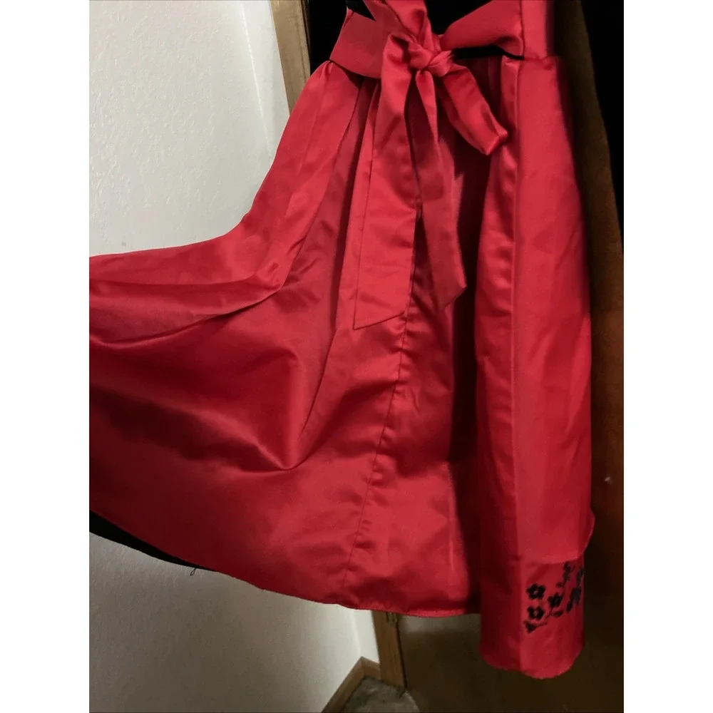 Rare Editions Girls Red Black Holiday Dress Size 7 Party 33